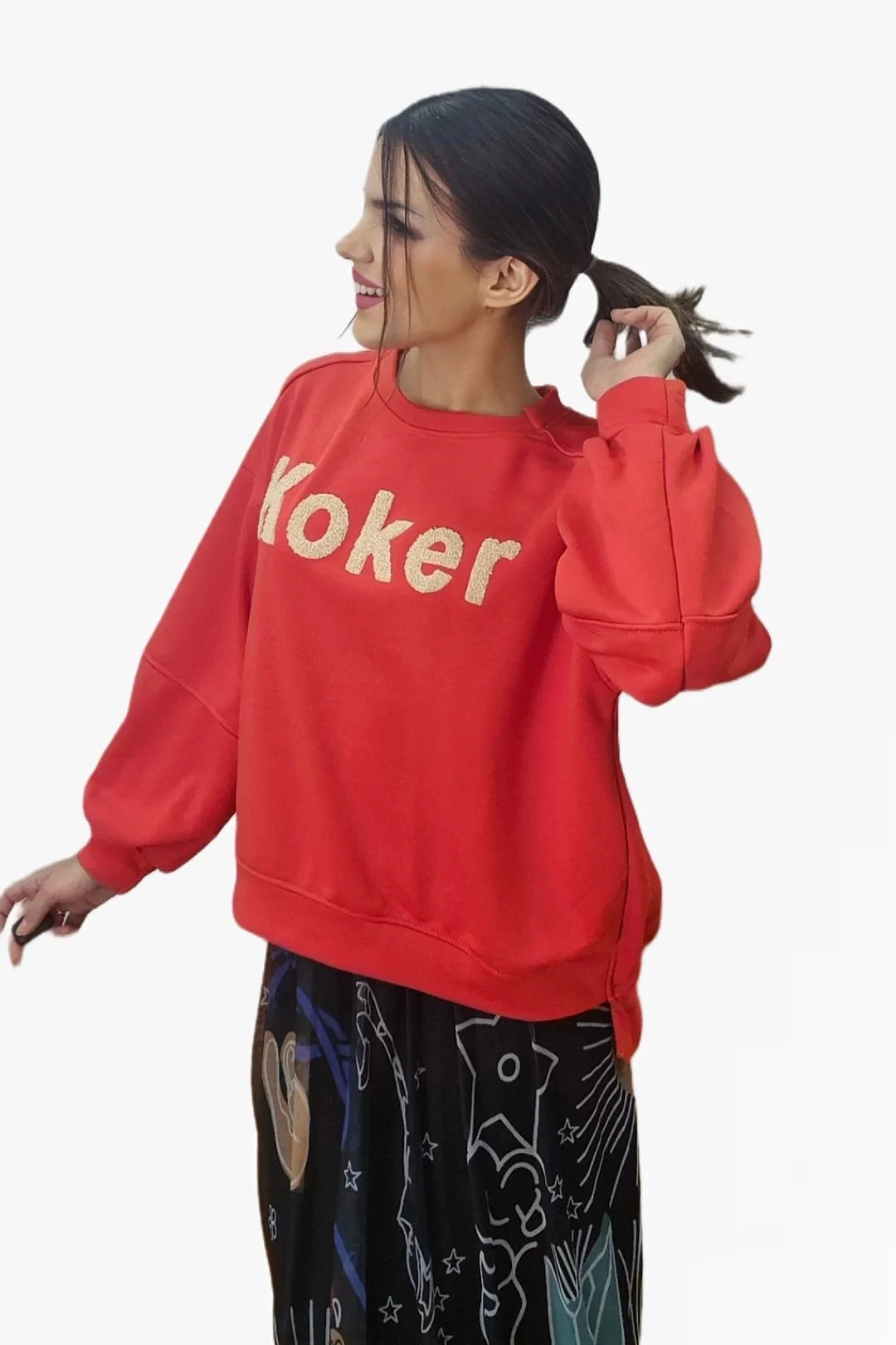 Sudadera Koker Letras Naranja - Imagen 6