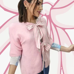 Camiseta Lazos Bicolor Rosa