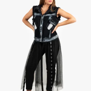 Chaleco Cintas Organza