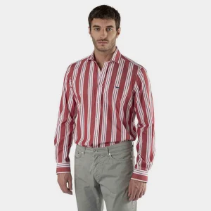 Camisa Roja Rayas H&B