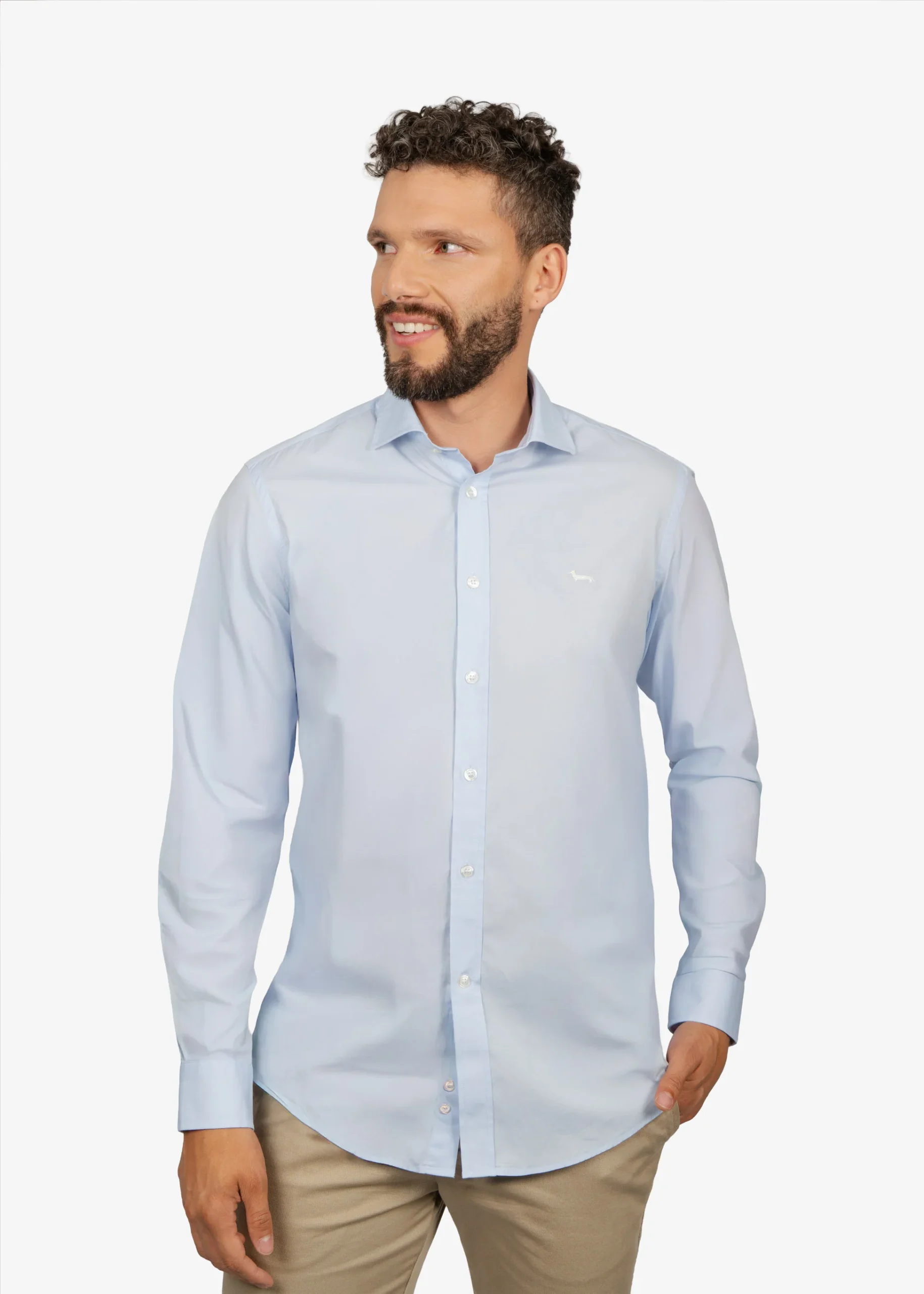 Camisa Sport Azul Celeste Basic H&B
