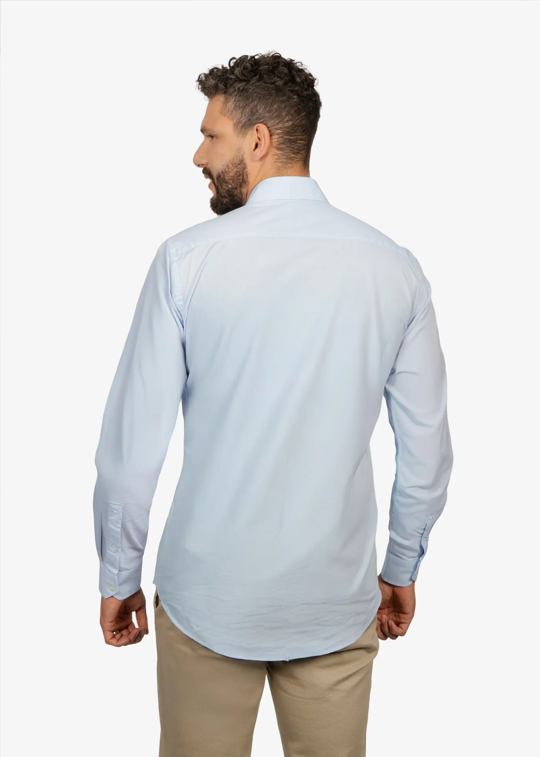 Camisa Sport Azul Celeste Basic H&B - Imagen 3