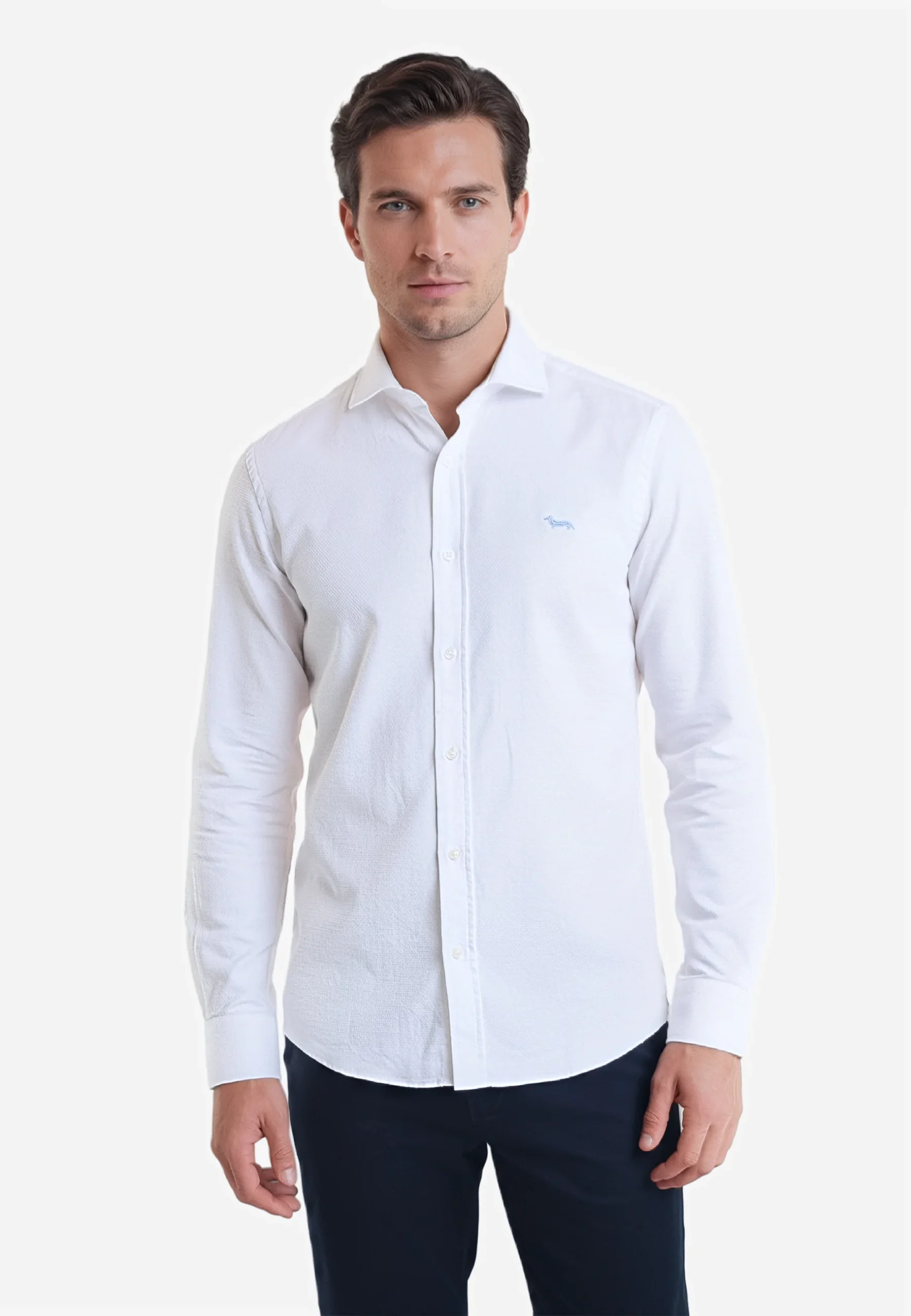 Camisa Hombre Clásica Blanca H&B