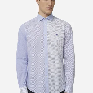 Camisa Blanca/Azul H&B