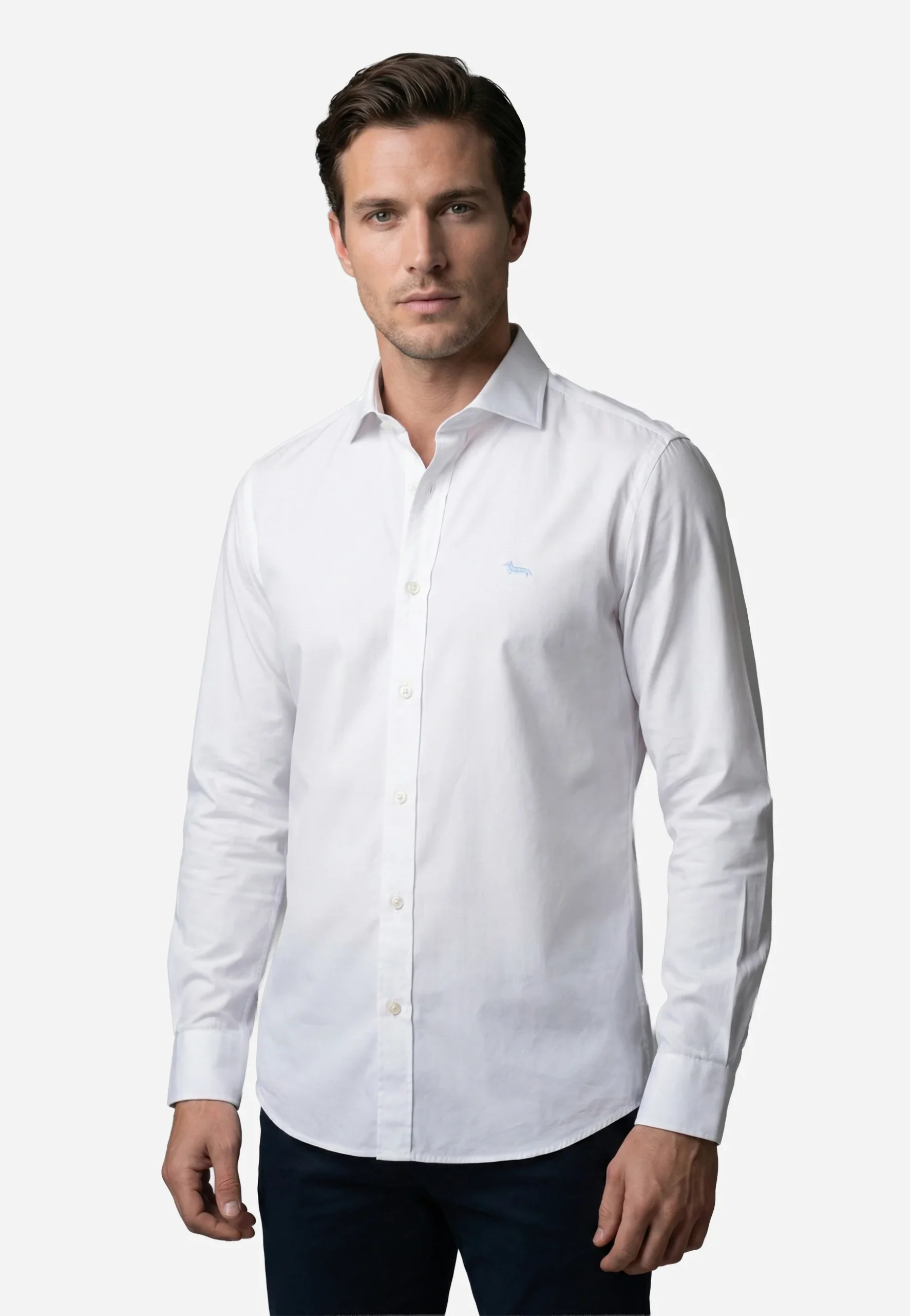 Camisa Clásica Blanca Logo H&B