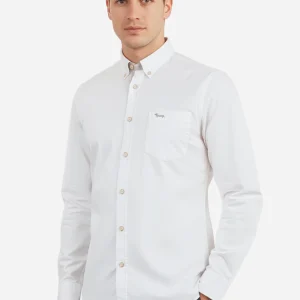 Camisa Blanca Clásica Logo Gris  H&B