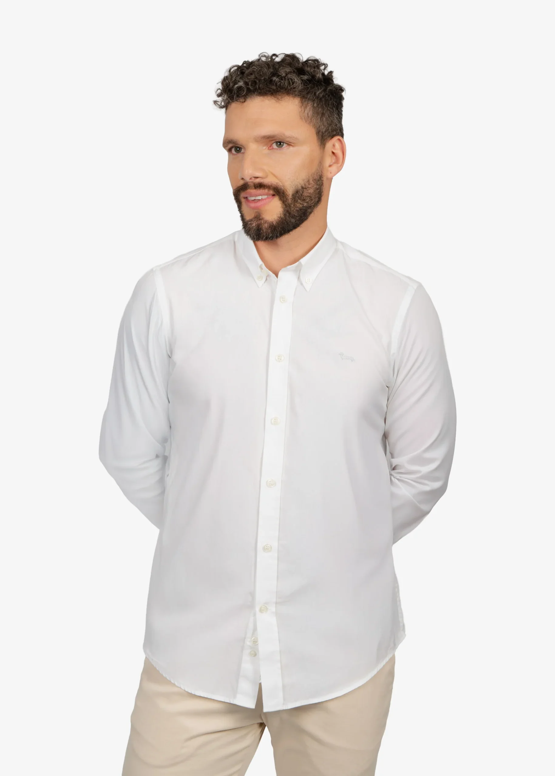 Camisa Sport Blanca en Algodón H&B