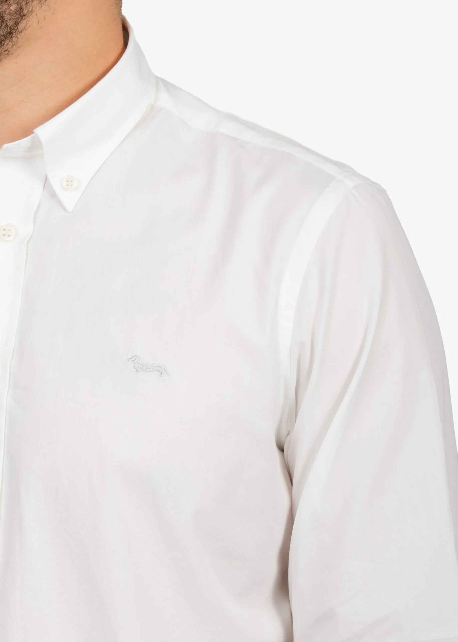 Camisa Sport Blanca en Algodón H&B - Imagen 4