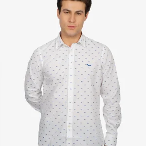 Camisa Sport Blanca con Diseño H&B