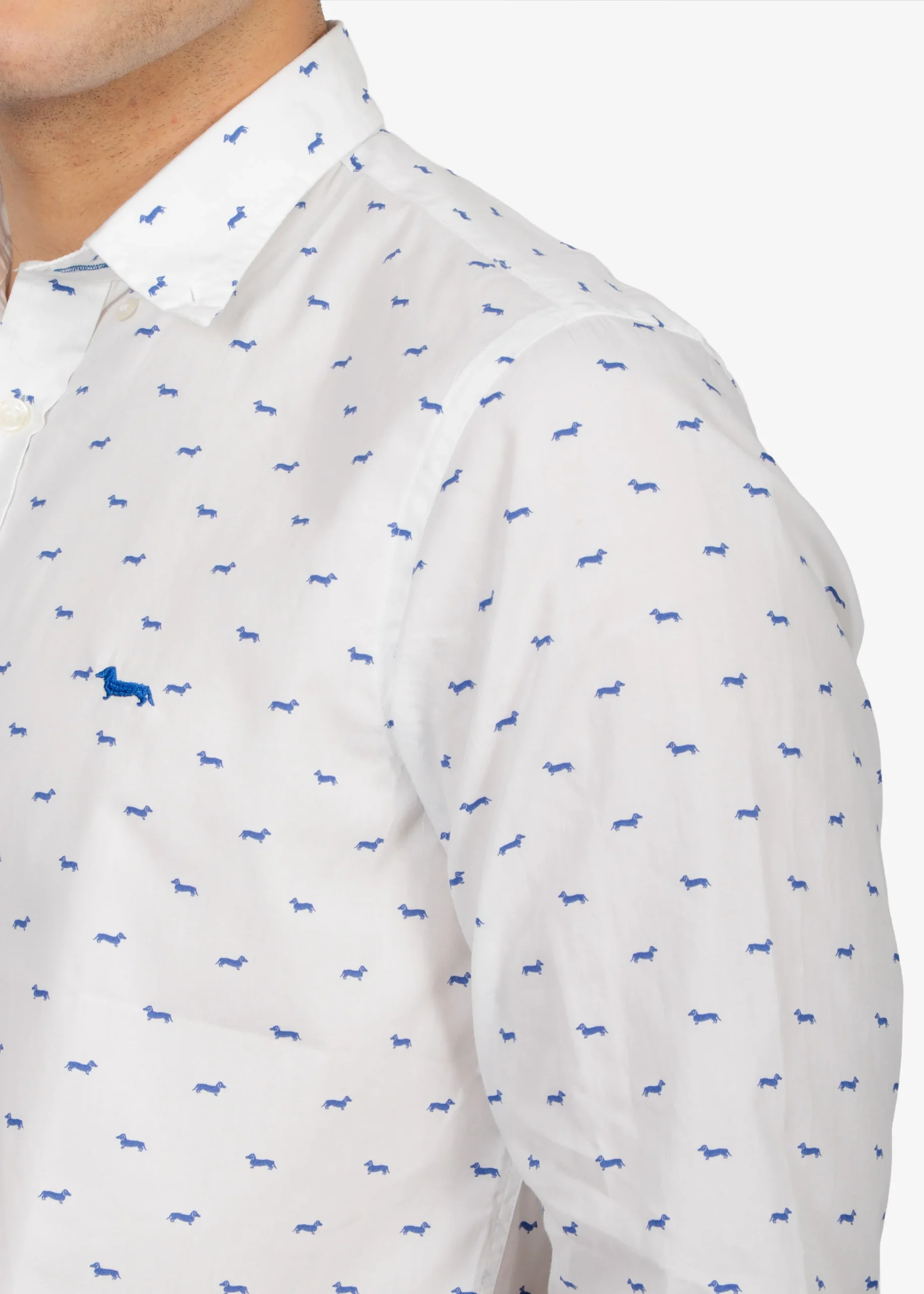 Camisa Sport Blanca con Diseño H&B - Imagen 4