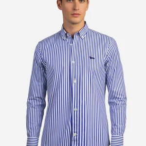 Camisa Rayas Azul Marino H&B