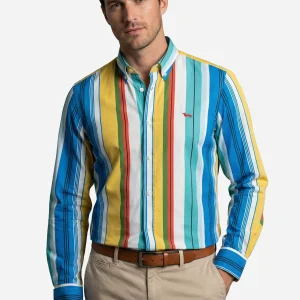 Camisa Rayas Azul H&B