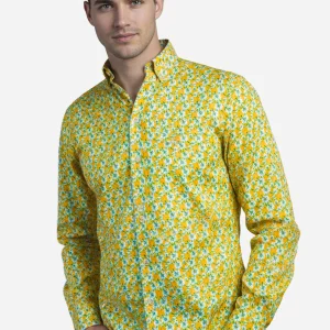Camisa Amarilla Flores H&B