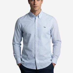 Camisa Rayas Bengala Azul H&B
