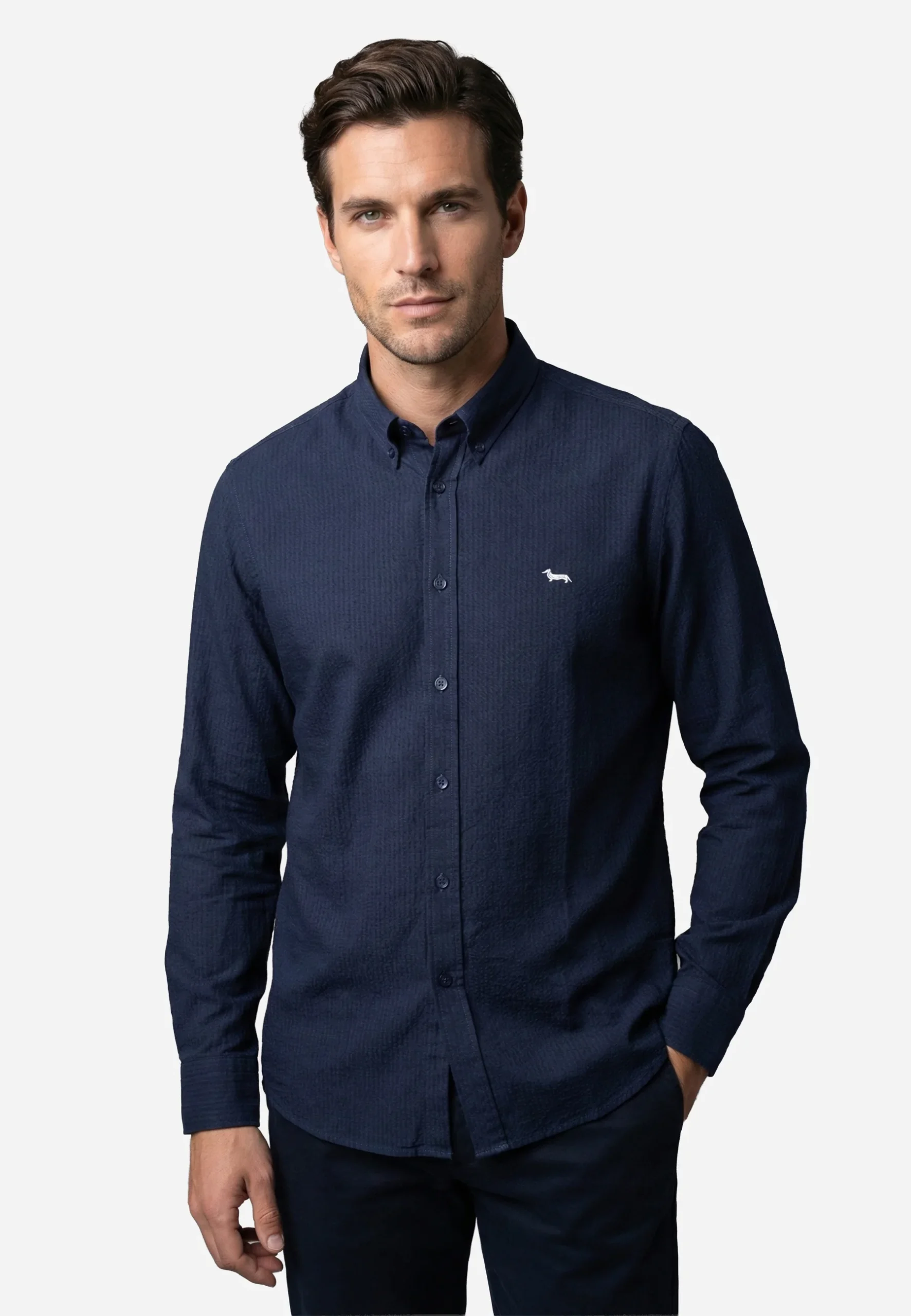Camiseta Hombre Azul Marino H&B