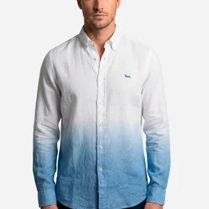 Camisa Blanca/Celeste H&B