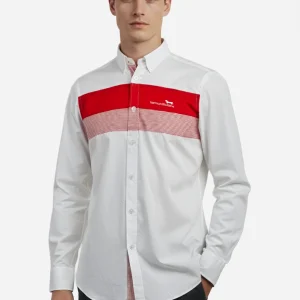 Camisa Blanca/Rojo H&B