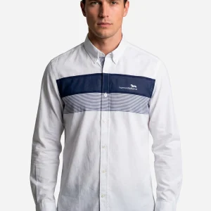 Camisa Franjas Azul  H&B