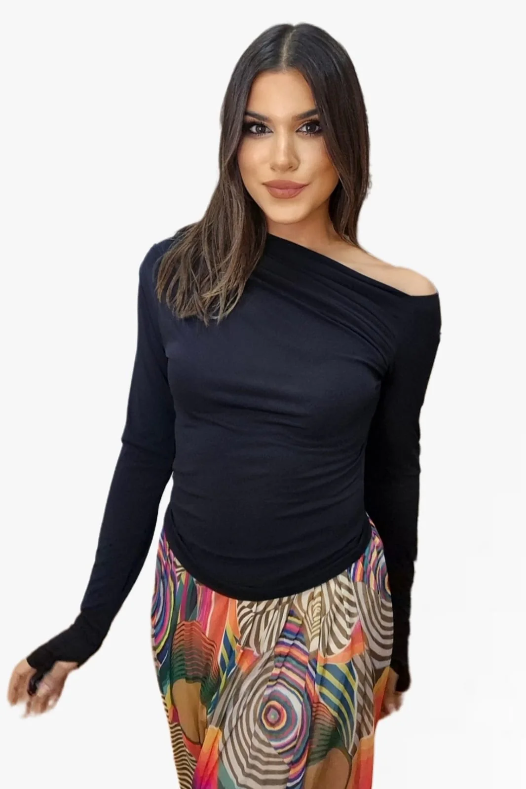 Camiseta Fluida Negra - Imagen 4