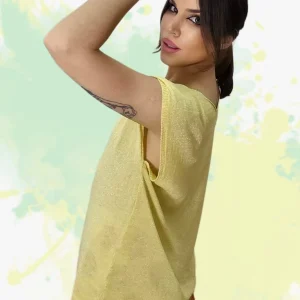 Camiseta Punto Pico Amarilla