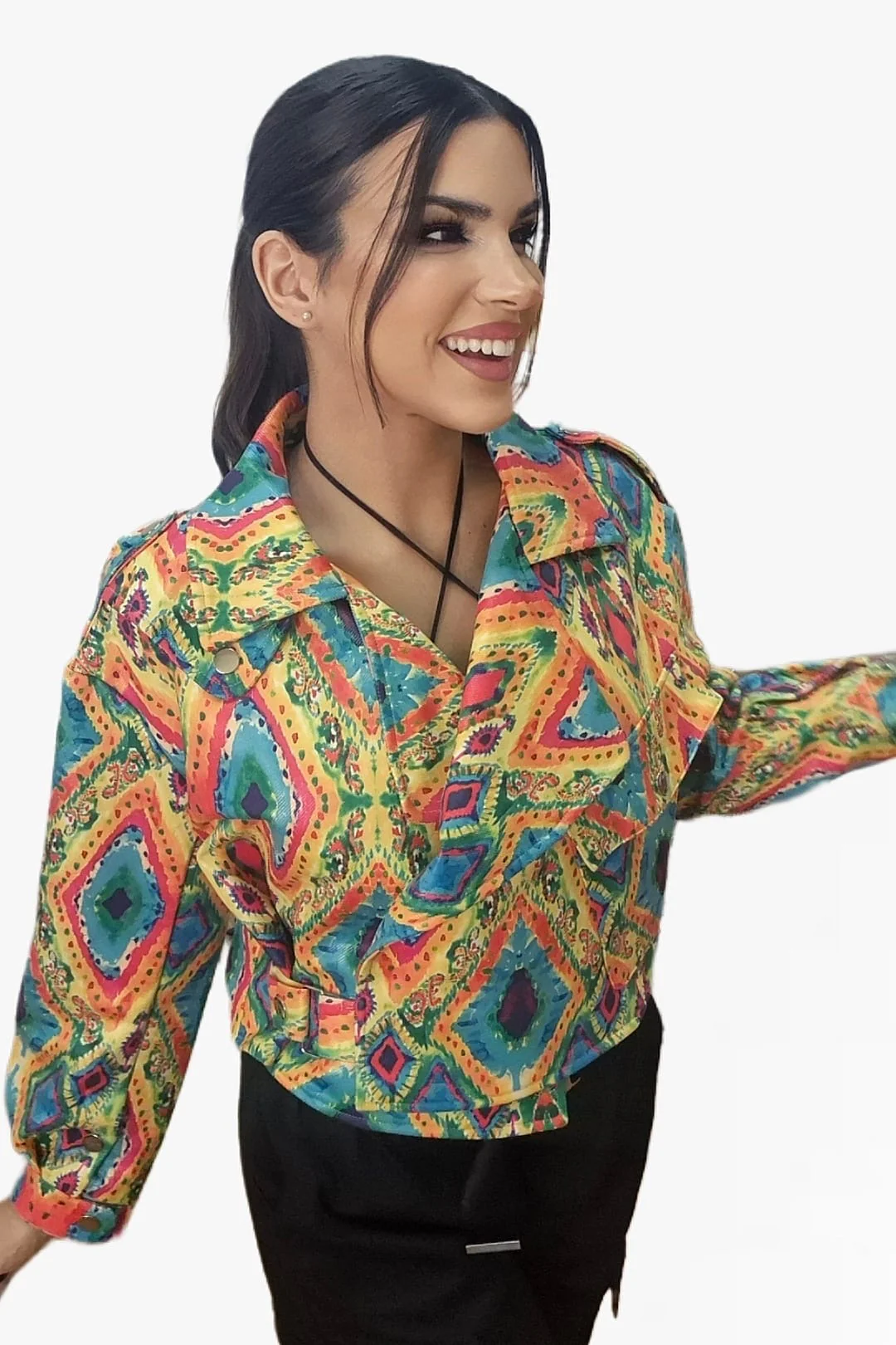 Chaqueta Cruzada Rombos - Imagen 7