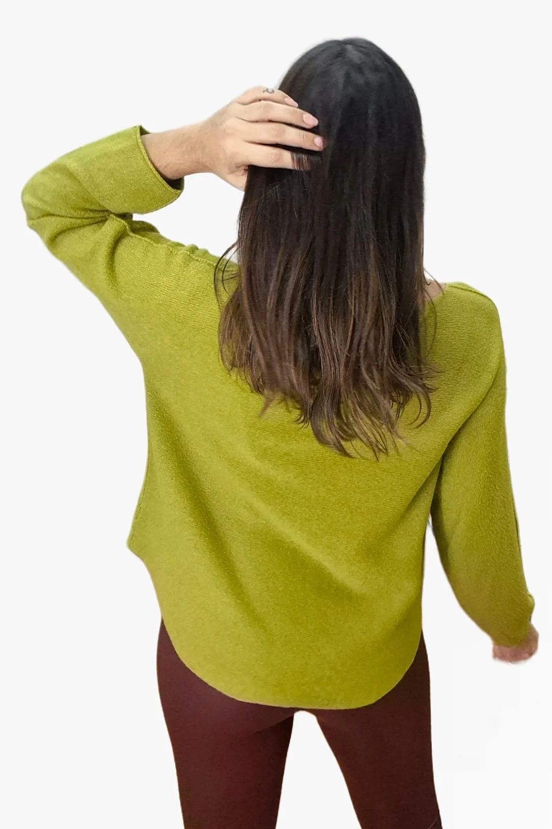 Jersey Cuello Pico Verde - Imagen 4