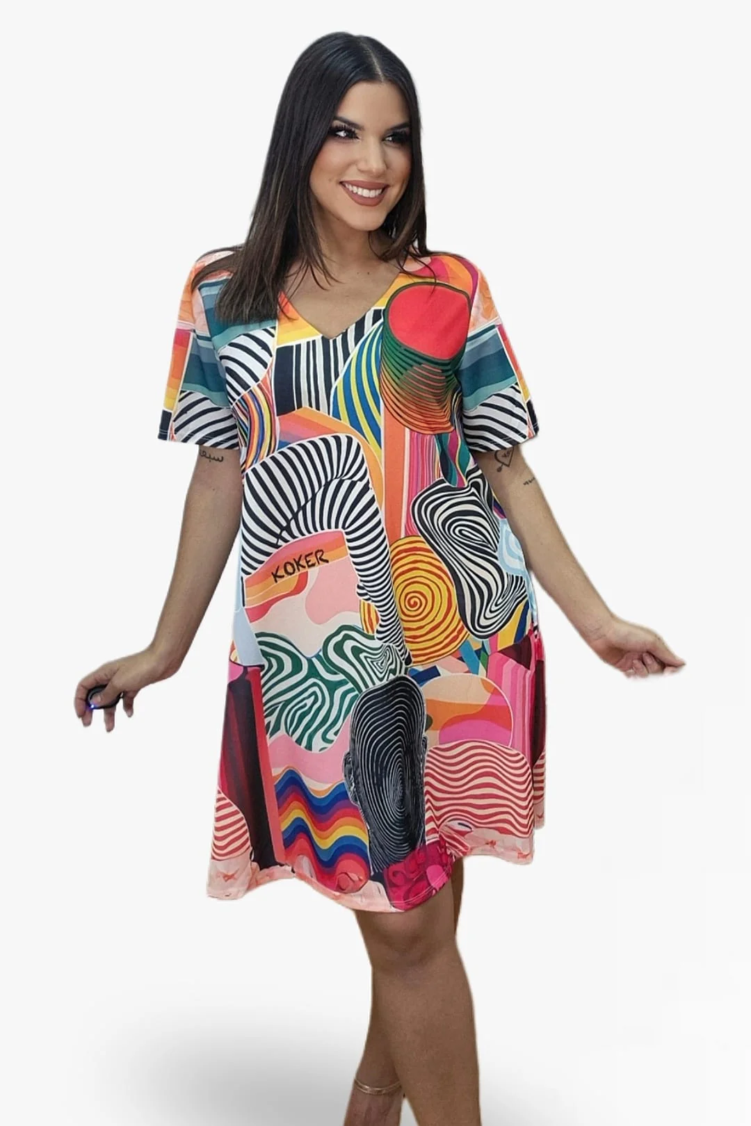 Vestido Lineas silueteadas - Imagen 4