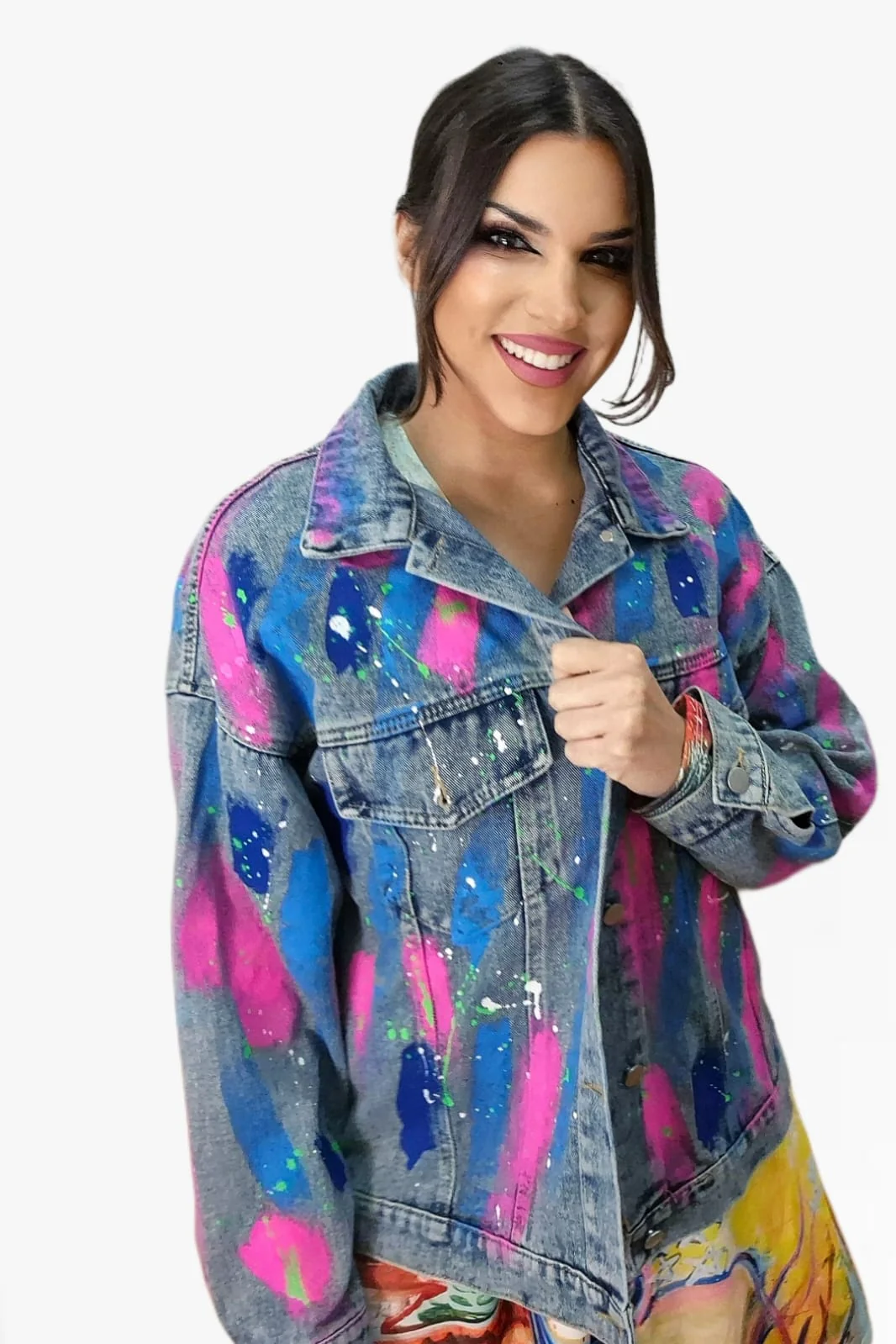 Vaquera Oversize Pintura tigre - Imagen 3