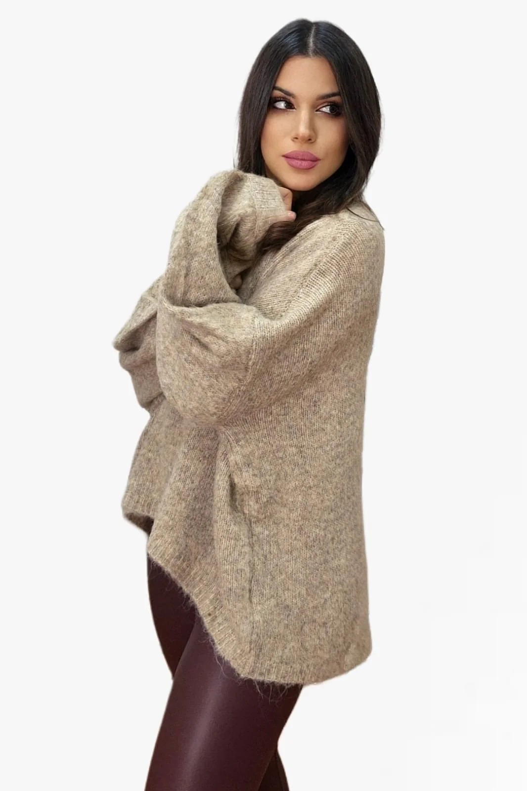 Jersey Manga Abullonada Camel - Imagen 5