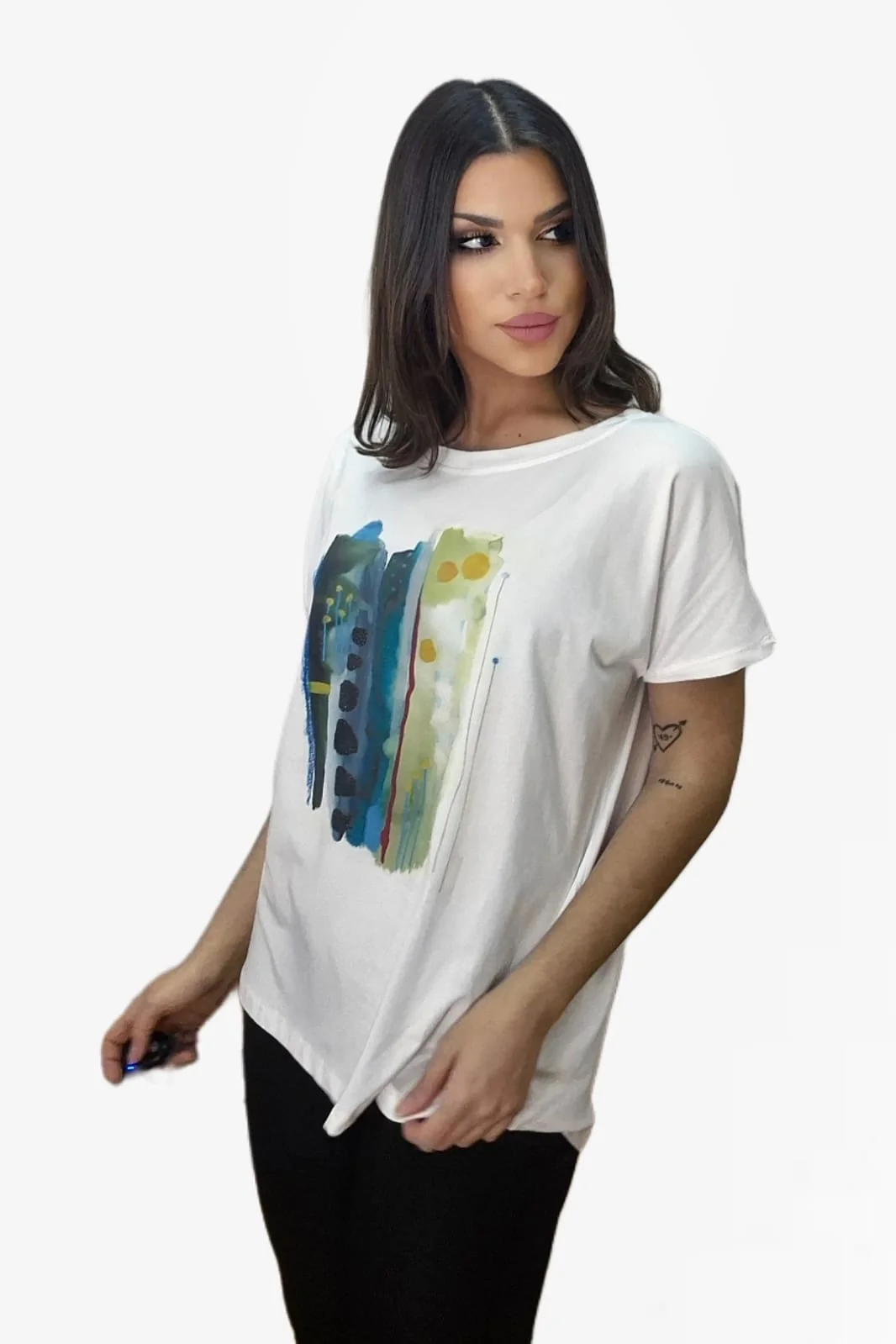 Camiseta Acuarela Verdes - Imagen 4