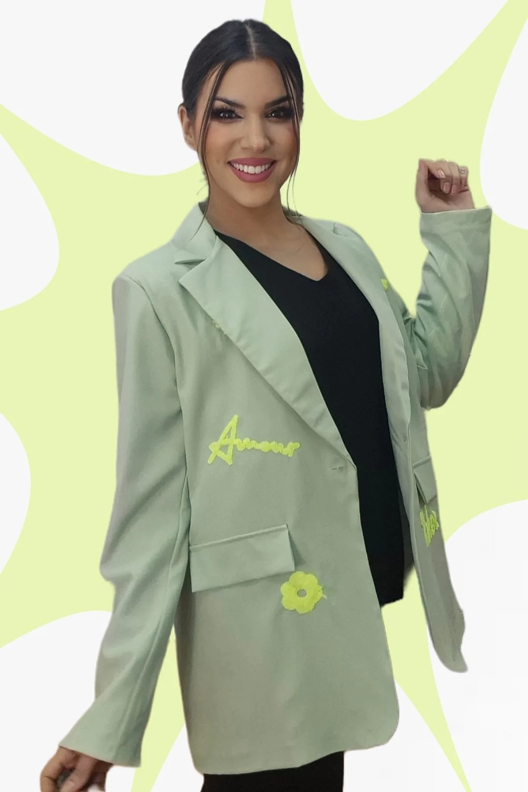 Blazer Koker Amour Verde