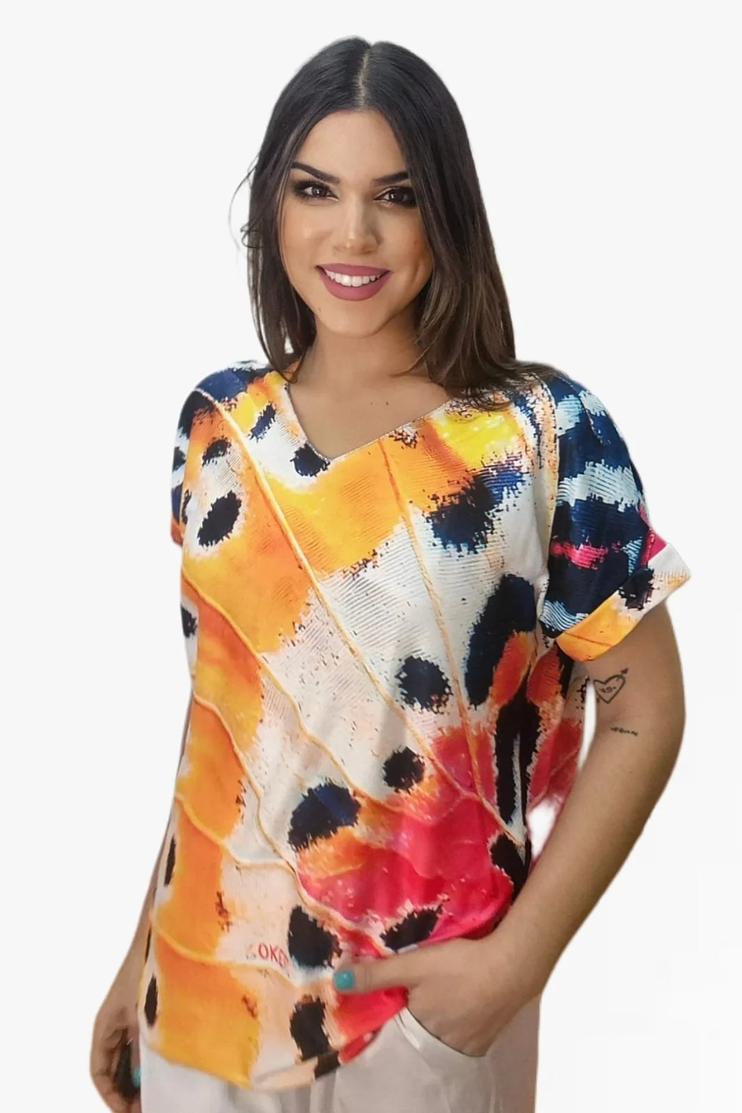 Jersey Manga Corta Ala Mariposa - Imagen 4