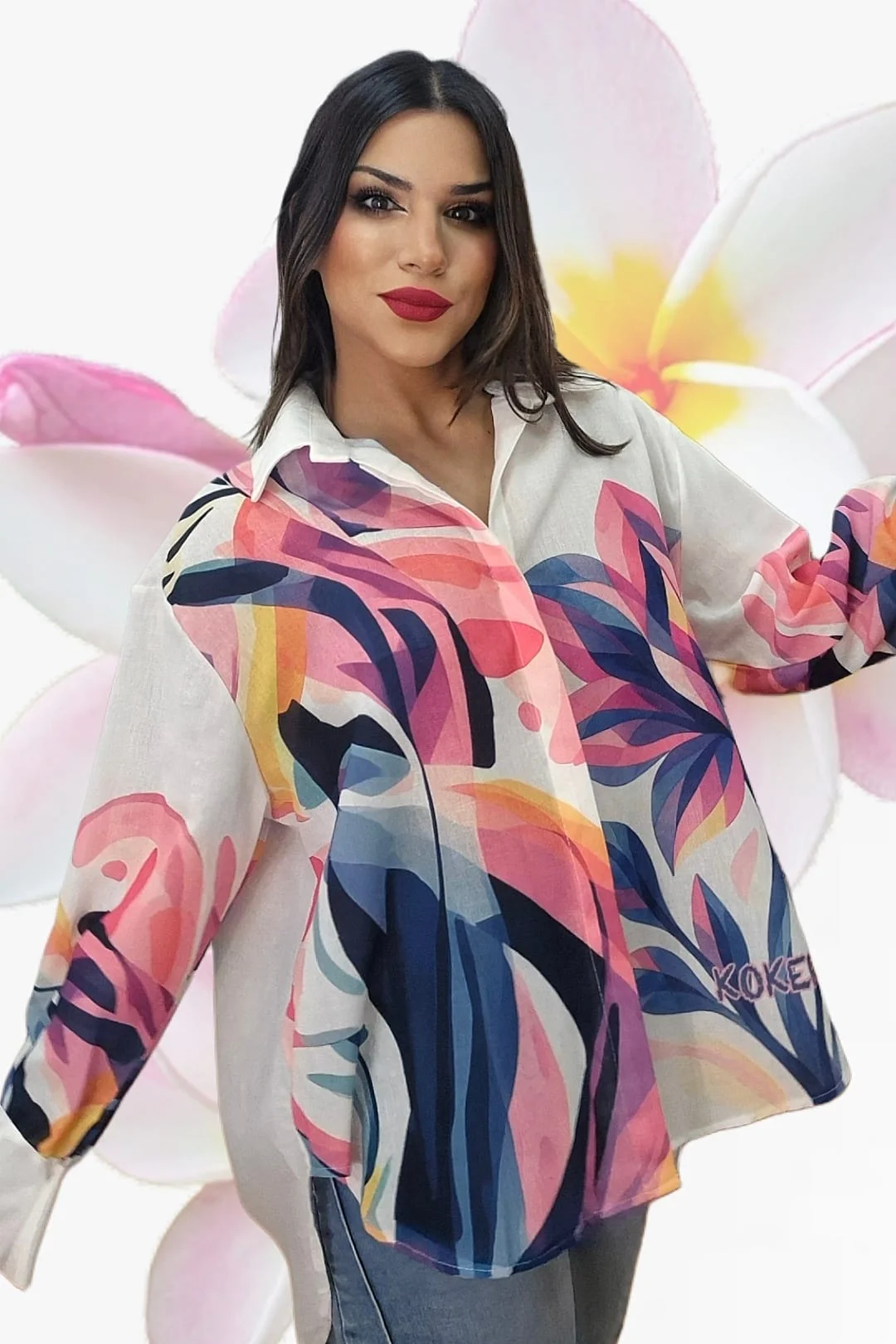 Camisa Flor Amatista