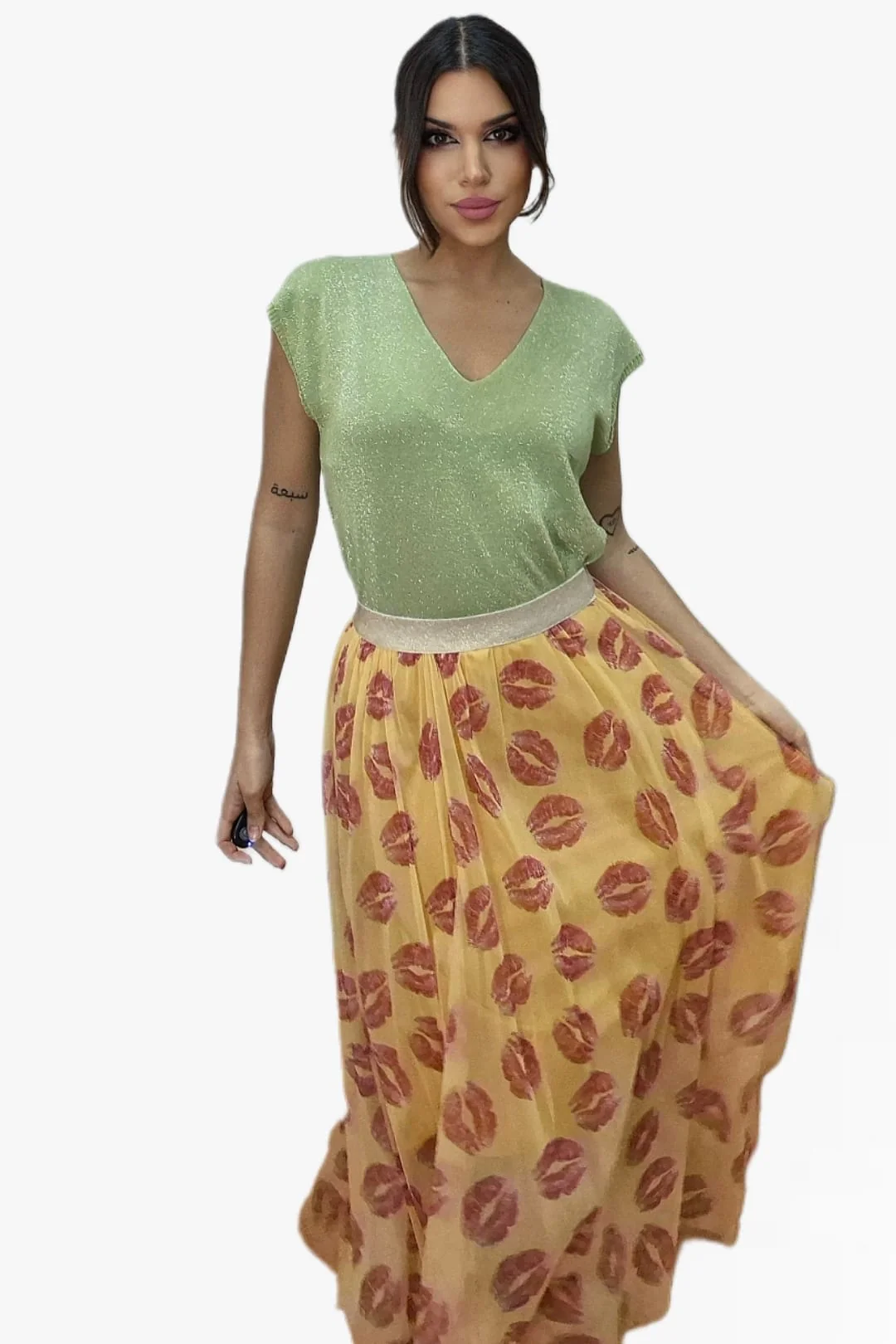 Falda Tul Kisses Amarilla - Imagen 3