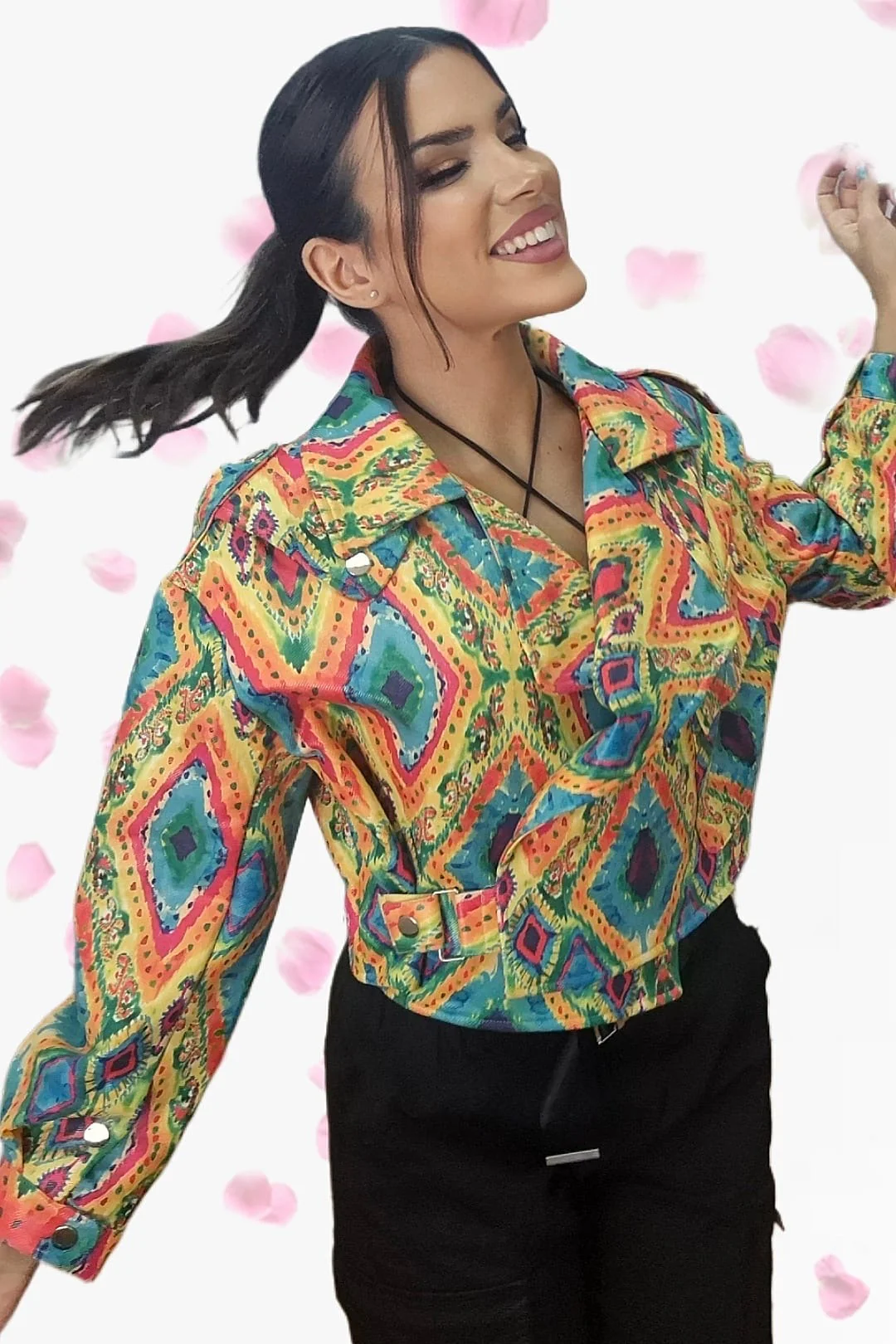 Chaqueta Cruzada Rombos - Imagen 5