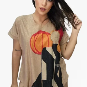 Camiseta Lurex Figuras