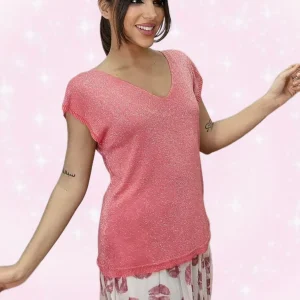 Camiseta Punto Pico Naranja