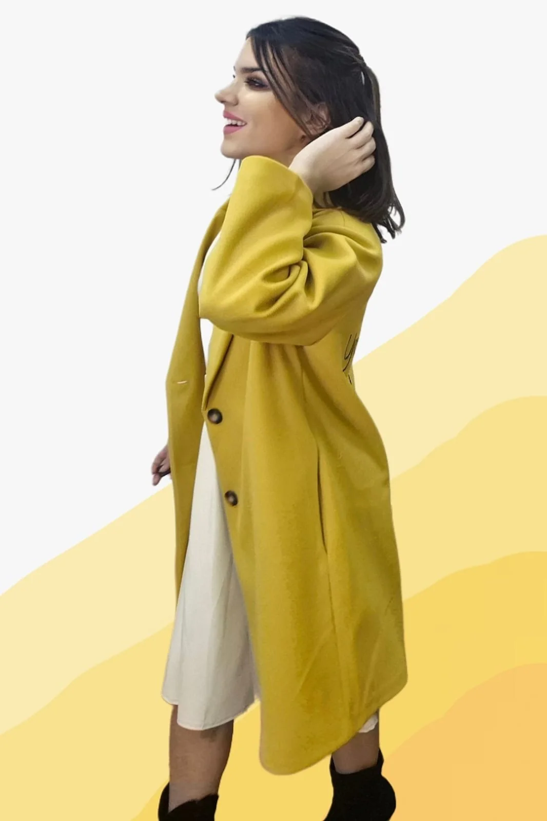 Abrigo Koker Style Mostaza