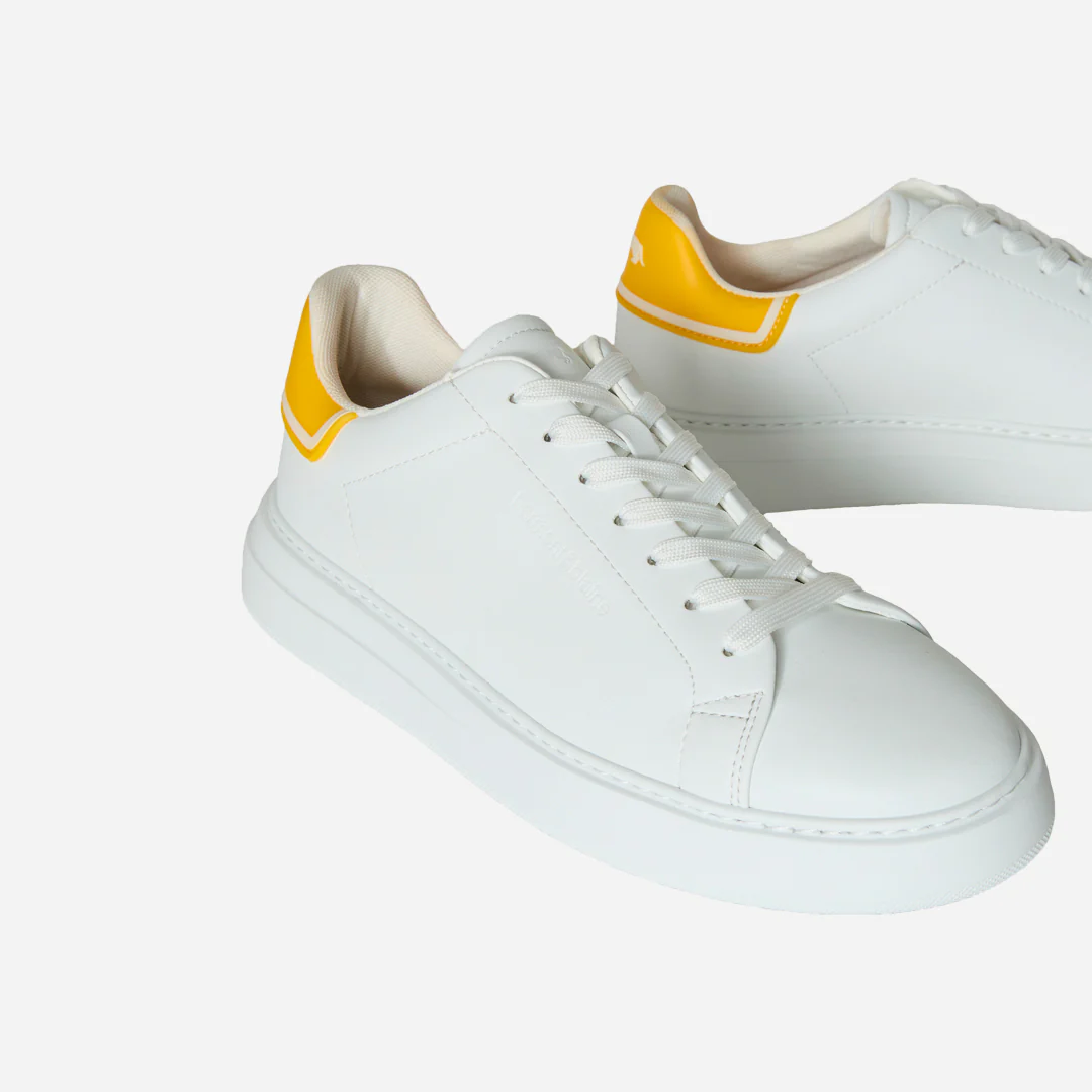 Sneaker Blanco/Amarillo Logo H&B - Imagen 4