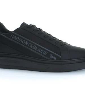 Tenis Hombre Negro Logo H&B