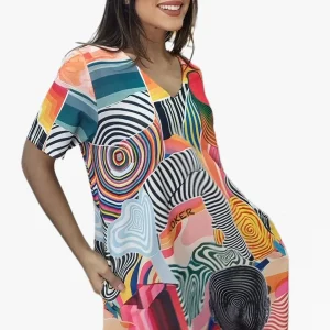 Vestido Lineas silueteadas