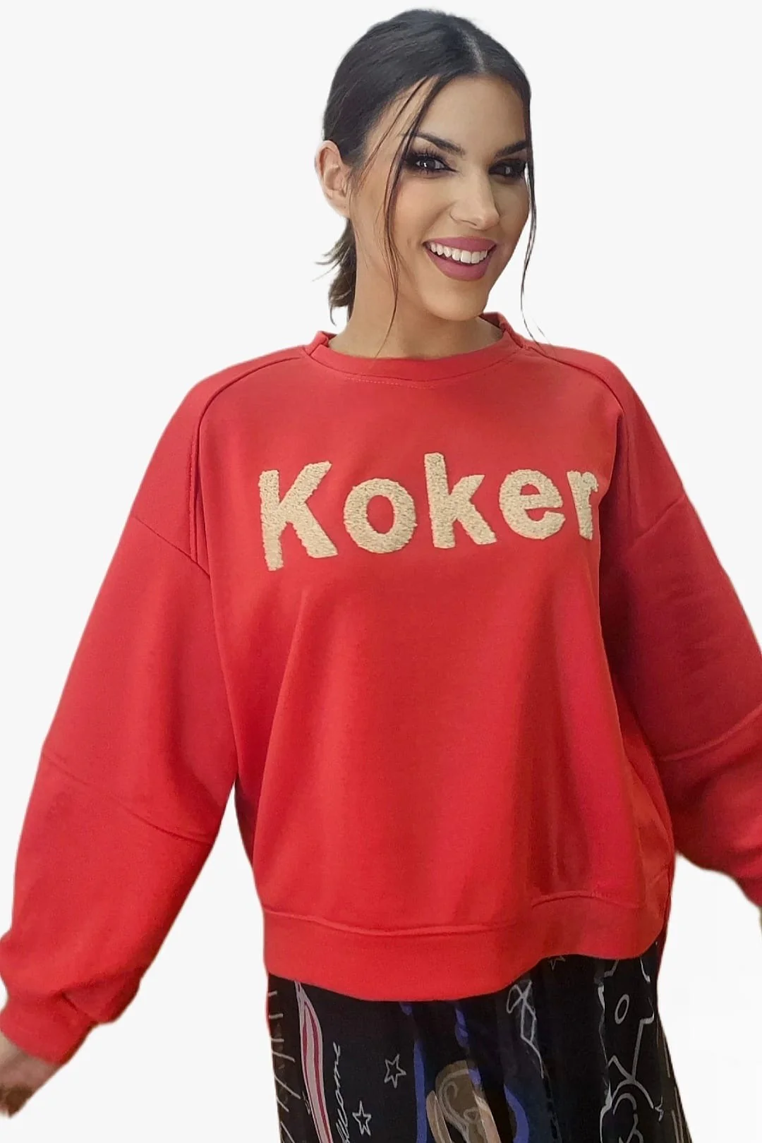 Sudadera Koker Letras Naranja - Imagen 4