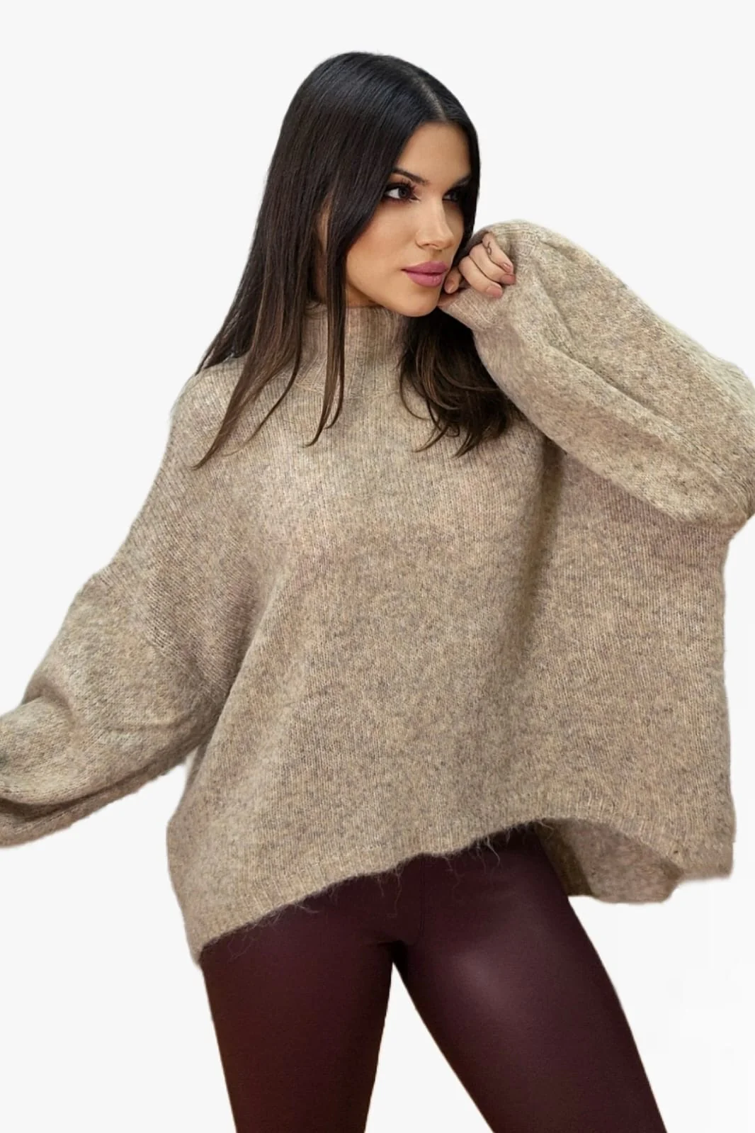 Jersey Manga Abullonada Camel - Imagen 8