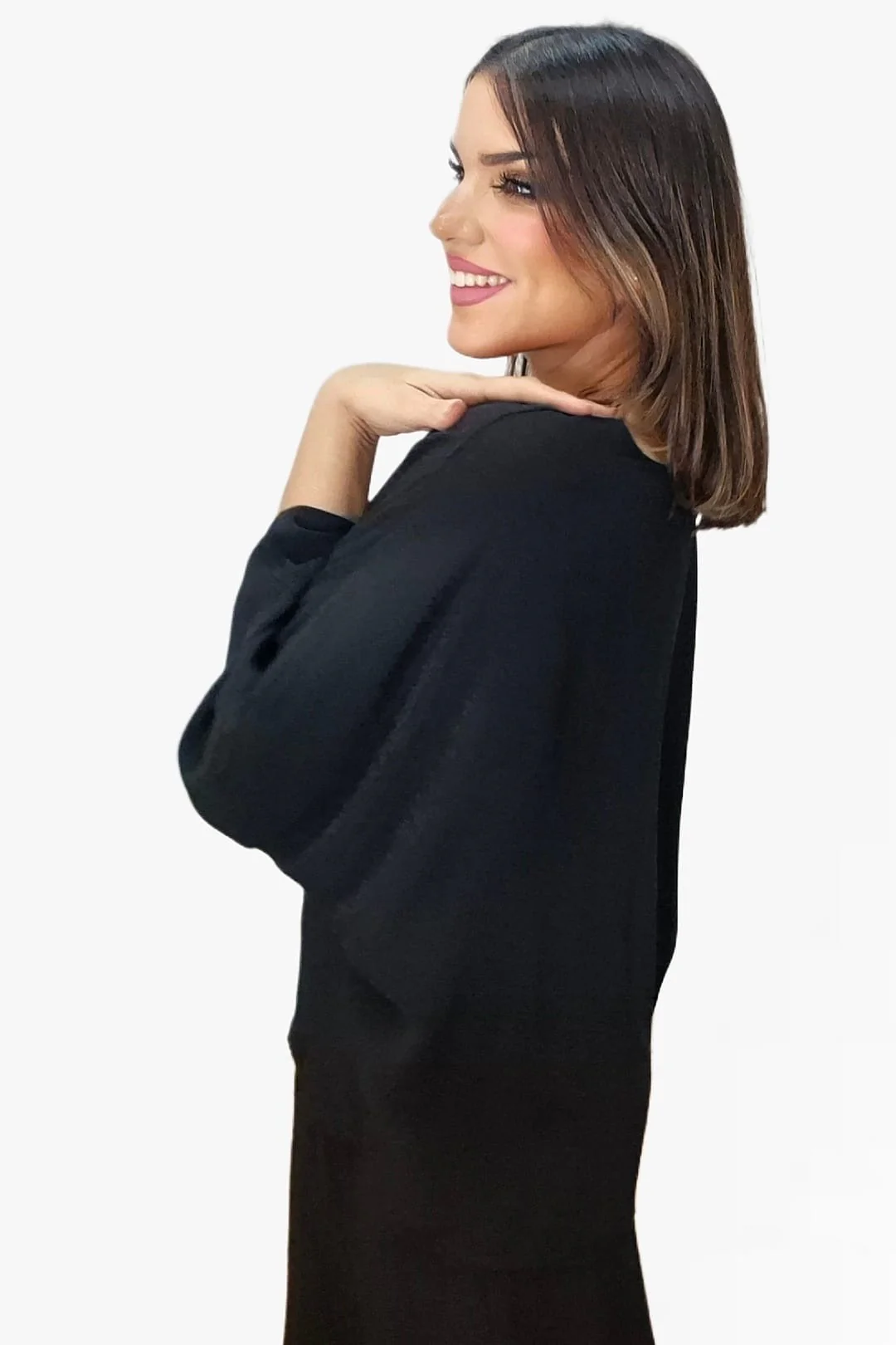 Bluson FLuido Oversize Negro - Imagen 6