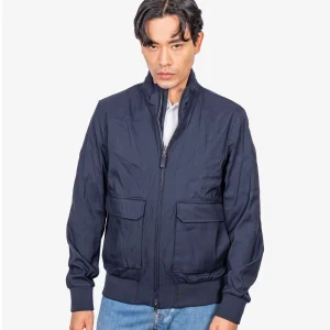 Chaqueta Hombre Azul Oscuro Lana/Nylon