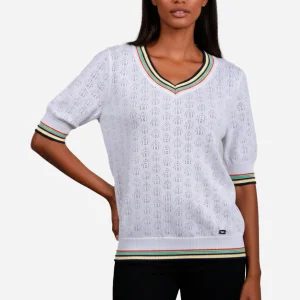 Sweater Dama Blanco Tejido H&B