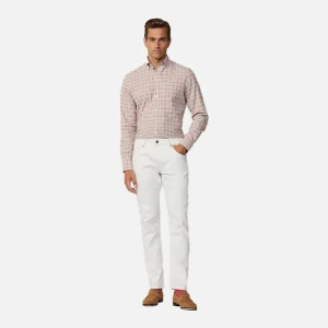 Jeans Hombre Recto Denim Blanco Crudo H.L.