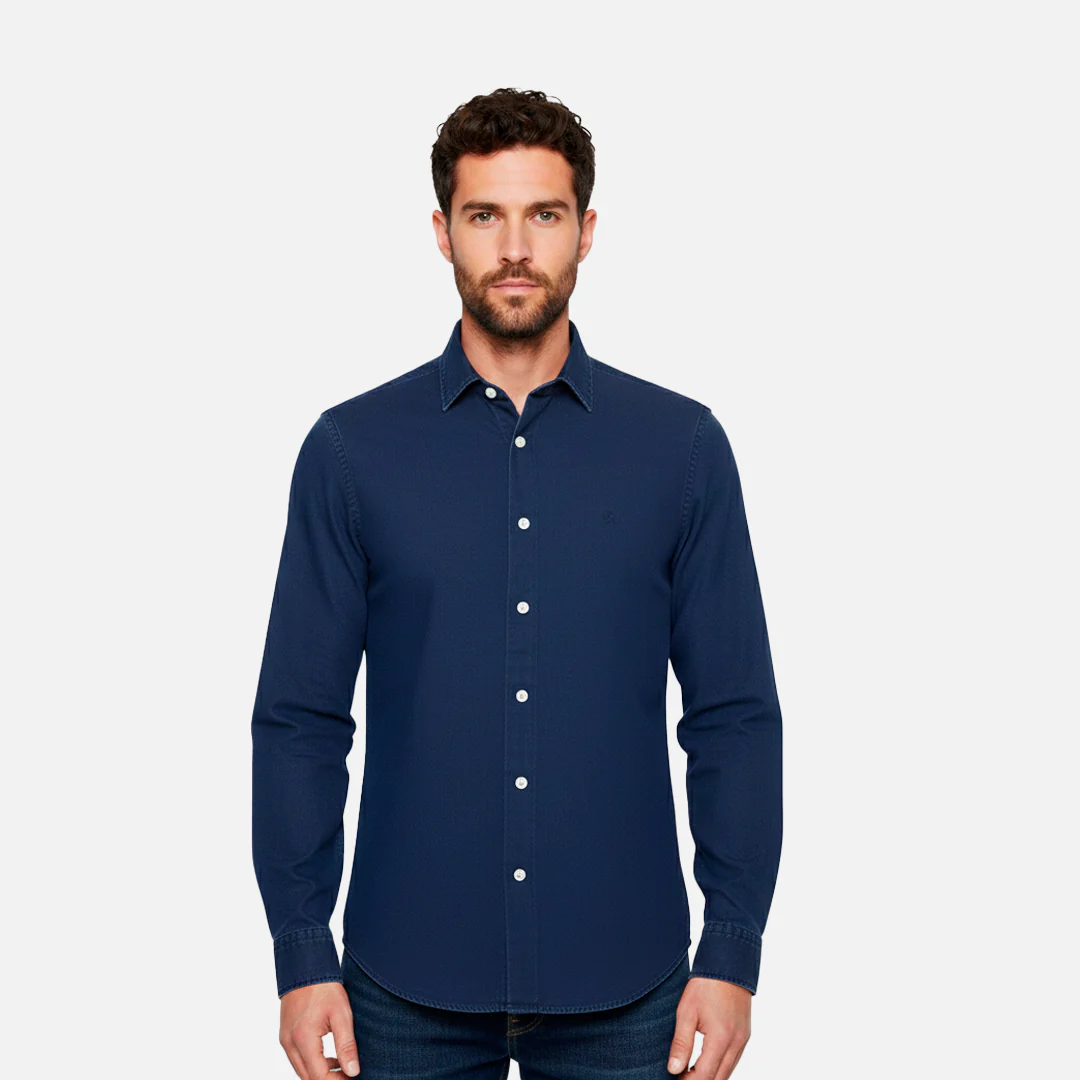 Camisa Esencial Azul Marino H.L.