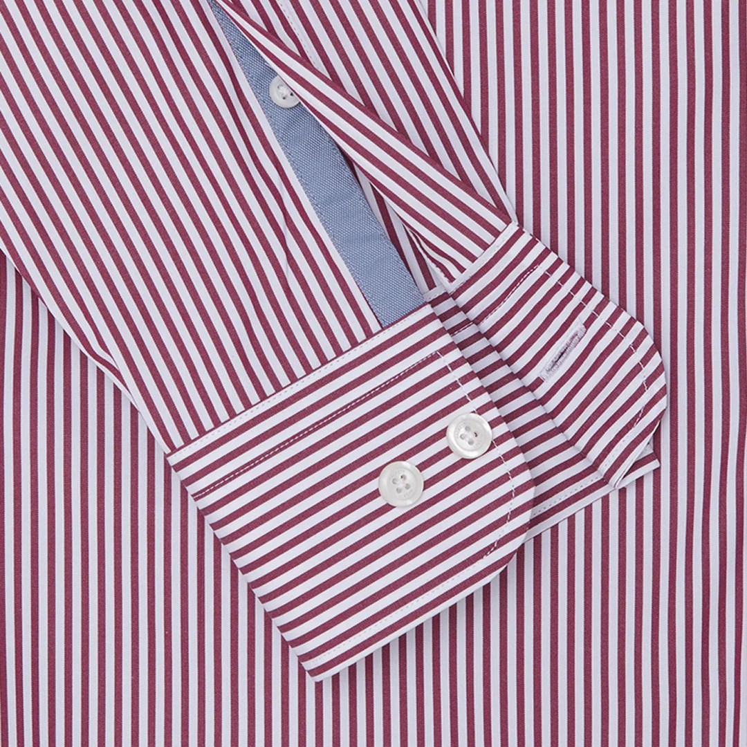 Camisa Rayas Bengala Vinotinto H.L. - Imagen 4