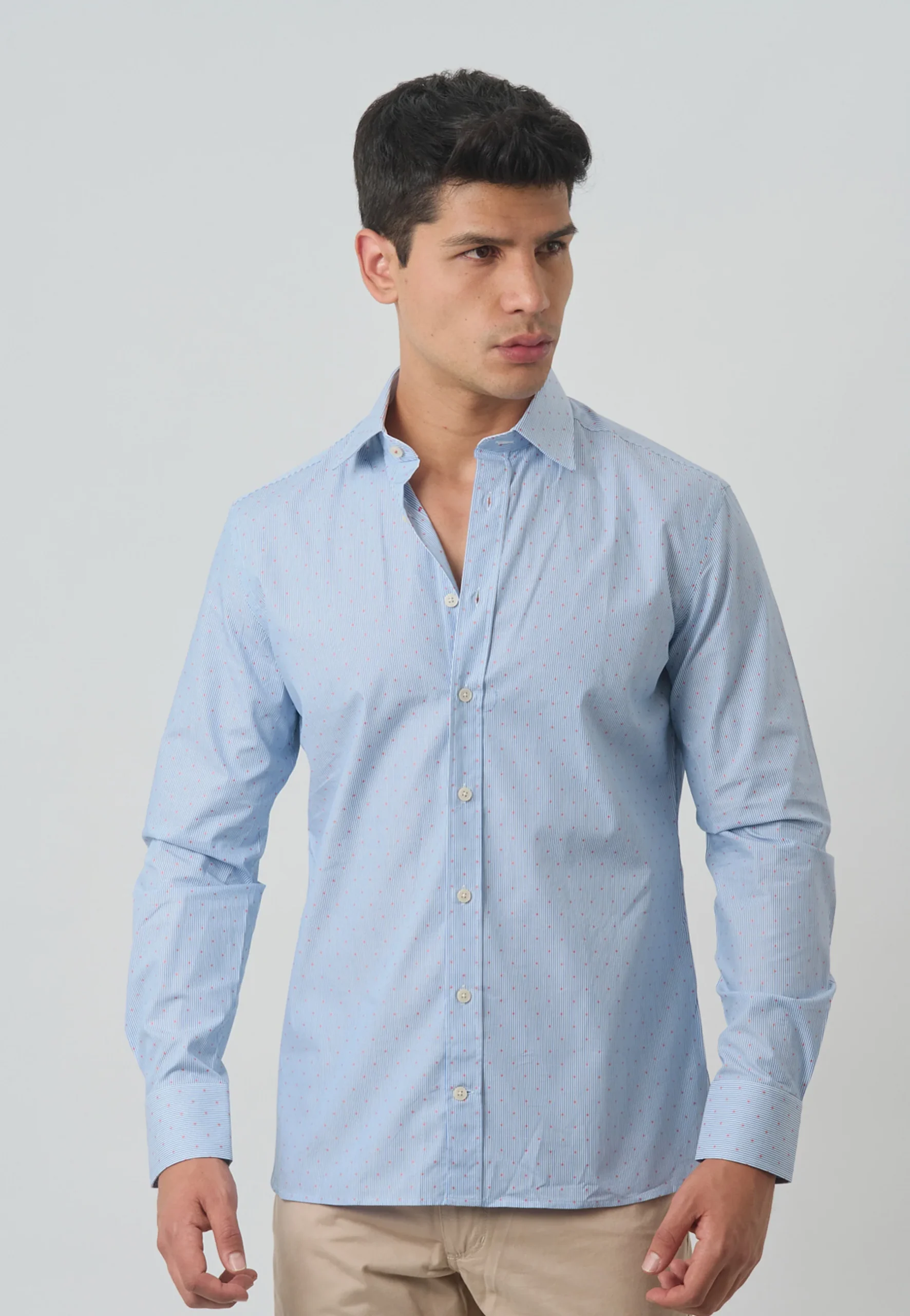 Camisa Azul Celeste H.L.